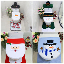 Load image into Gallery viewer, Christmas Toilet Seat Cover Lid Snowman Santa Claus Christmas Decoration For Home Single Toilet Cover Bathroom Products