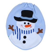 Load image into Gallery viewer, Christmas Toilet Seat Cover Lid Snowman Santa Claus Christmas Decoration For Home Single Toilet Cover Bathroom Products