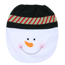 Load image into Gallery viewer, Christmas Toilet Seat Cover Lid Snowman Santa Claus Christmas Decoration For Home Single Toilet Cover Bathroom Products