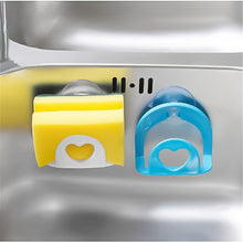 Load image into Gallery viewer, Kitchen Sink Suction Sponges Holder Scrubbers Soap Storage Rack Suction Cup Sponge Holder Kitchen Bathroom Drying Rack Toilet
