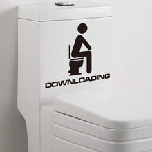 Load image into Gallery viewer, 1PC Waterproof Toilet Stickers Bathroom Door Stickers DIY Removable Restroom Indicator Sticker For Hotel Home Decor
