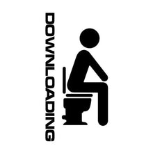 Load image into Gallery viewer, 1PC Waterproof Toilet Stickers Bathroom Door Stickers DIY Removable Restroom Indicator Sticker For Hotel Home Decor