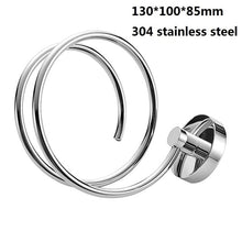 Load image into Gallery viewer, Bathroom Hair Dryer Holder Stainless Steel Metal Wall Mounted Rack Toilet Shelf Storage Hair Dryer Rack Bathroom Organizer