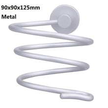 Load image into Gallery viewer, Bathroom Hair Dryer Holder Stainless Steel Metal Wall Mounted Rack Toilet Shelf Storage Hair Dryer Rack Bathroom Organizer