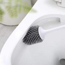 Load image into Gallery viewer, Long Handle Toilet Brush with Base Household Bathroom Rubber Head Cleaning Brush Toilet Wall Hanging Floor Cleaning Tools
